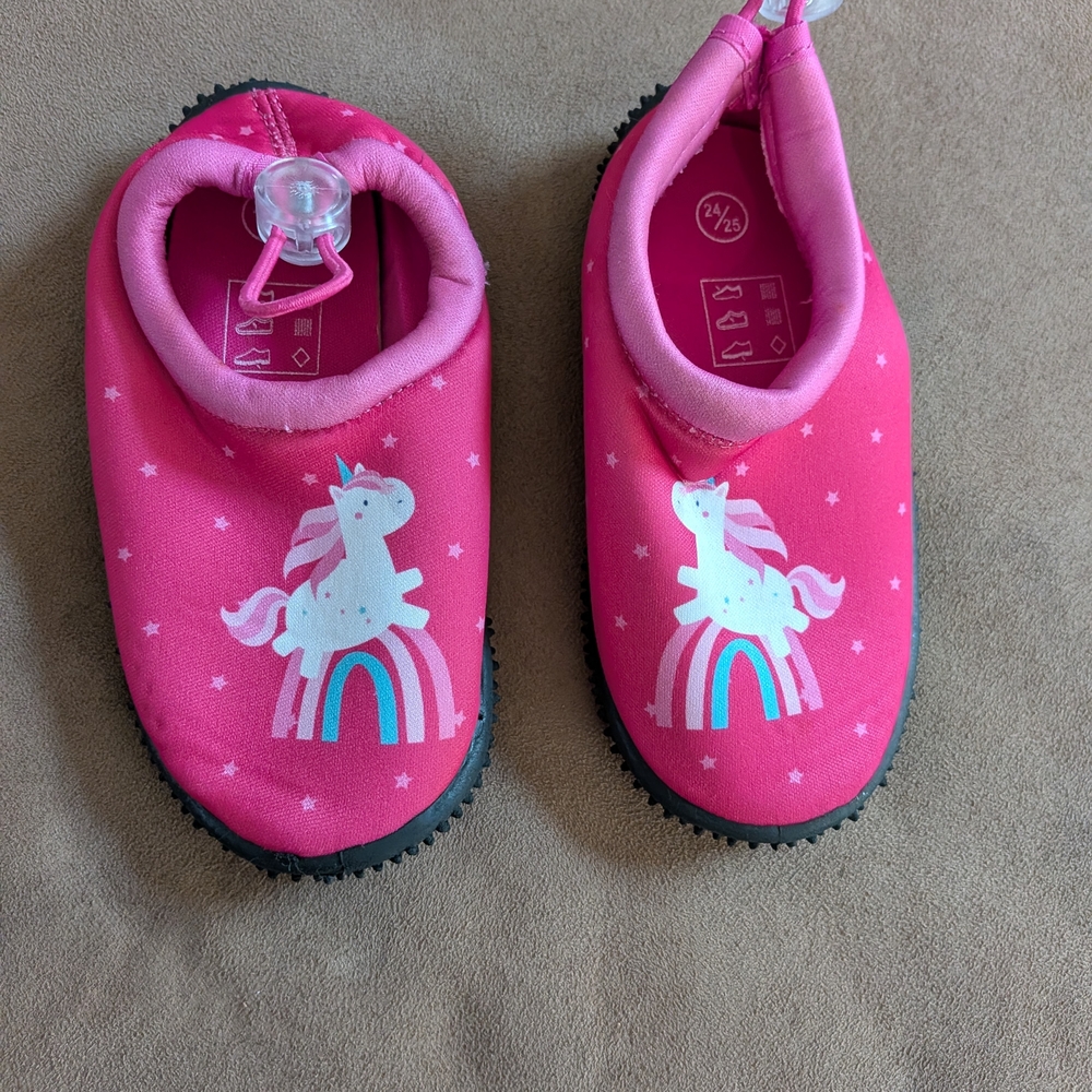 Kids Pink Unicorn Water Shoes